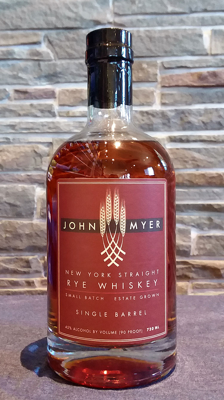 John Myer New York Straight Rye Whiskey-Single Barrel