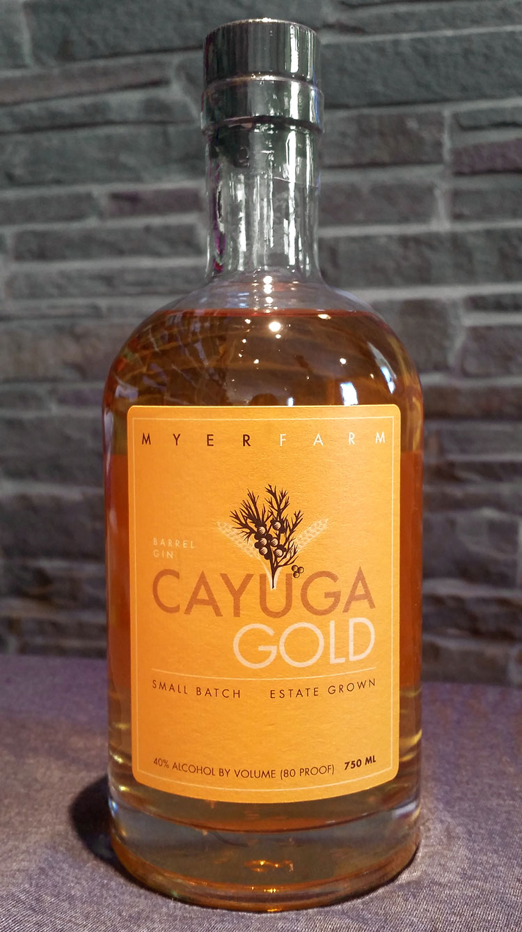 Myer Farm Cayuga Gold Barrel Gin